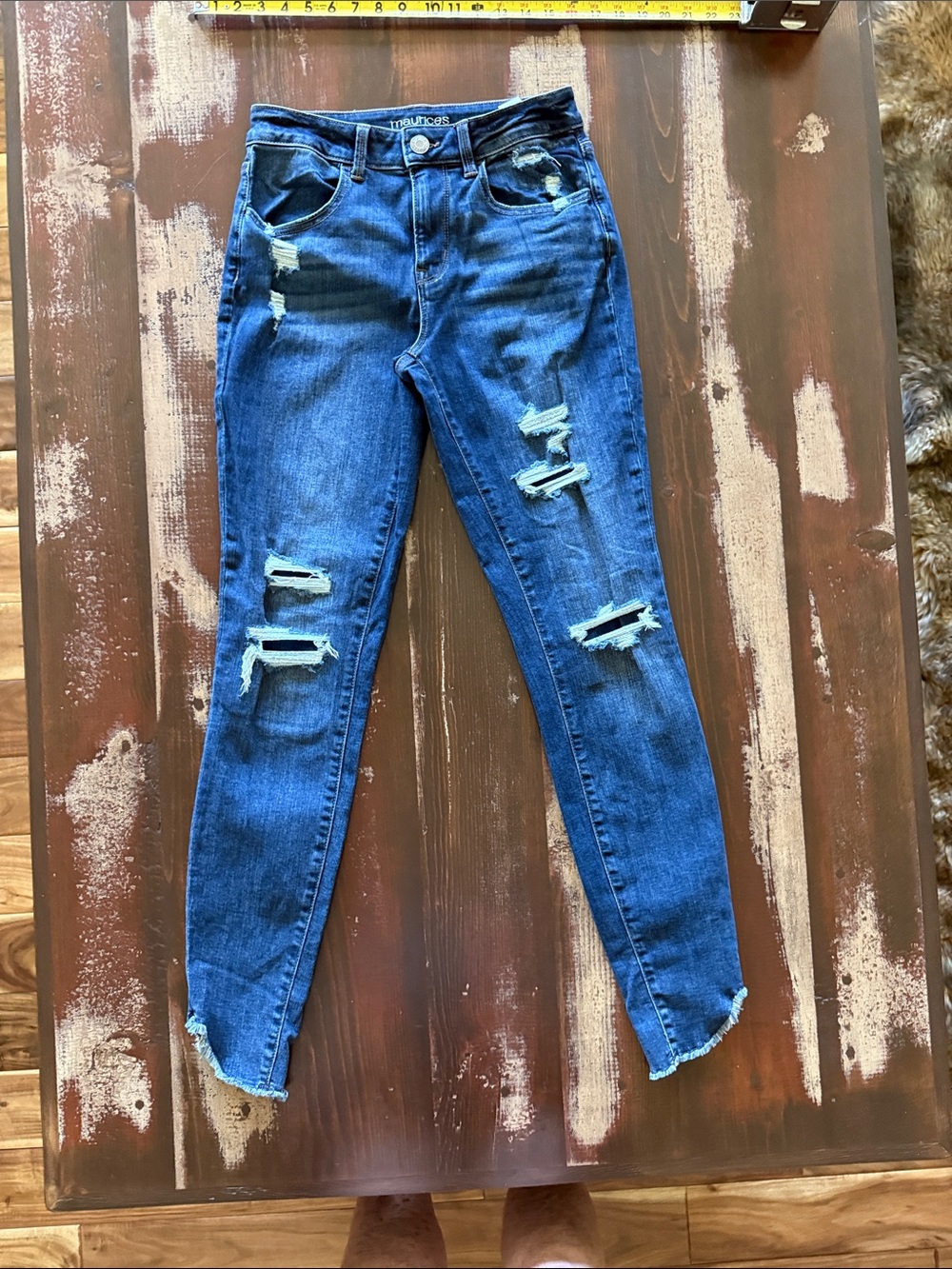 Maurices Distressed Blue Women’s Jeans